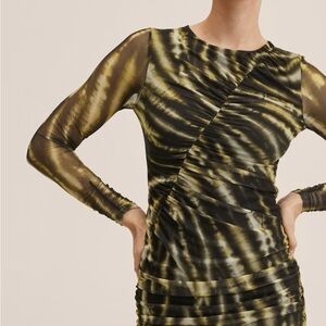 Mango satin dress new with tag